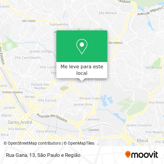 Rua Gana, 13 mapa