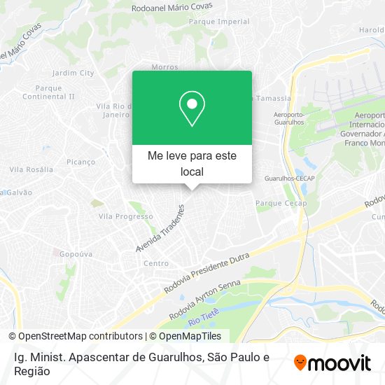 Ig. Minist. Apascentar de Guarulhos mapa