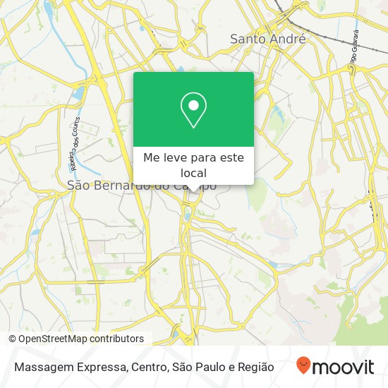 Massagem Expressa, Centro mapa