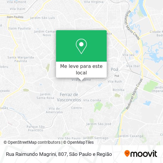 Rua Raimundo Magrini, 807 mapa