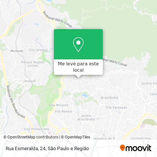 Rua Esmeralda, 24 mapa