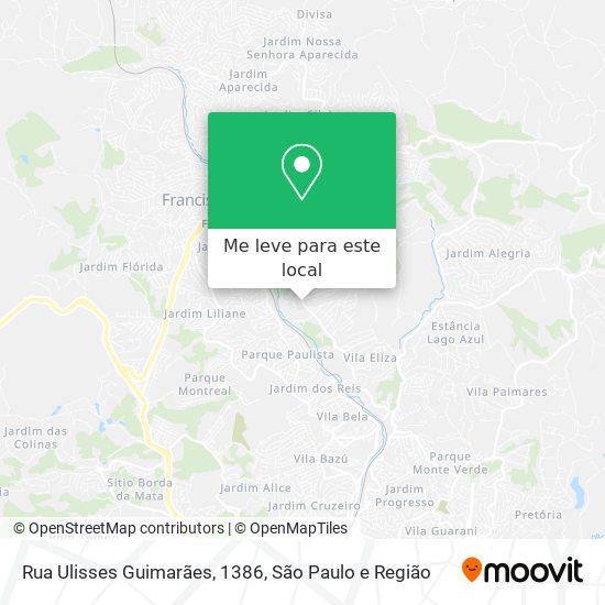 Rua Ulisses Guimarães, 1386 mapa
