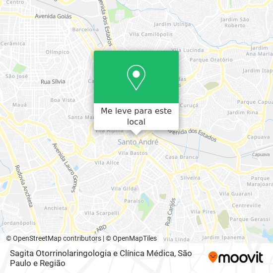 Sagita Otorrinolaringologia e Clínica Médica mapa