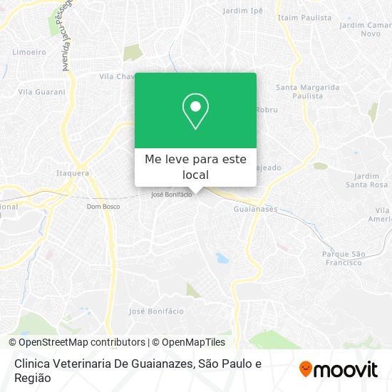 Clinica Veterinaria De Guaianazes mapa