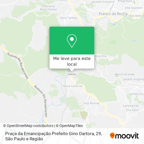 Praça da Emancipação Prefeito Gino Dartora, 29 mapa