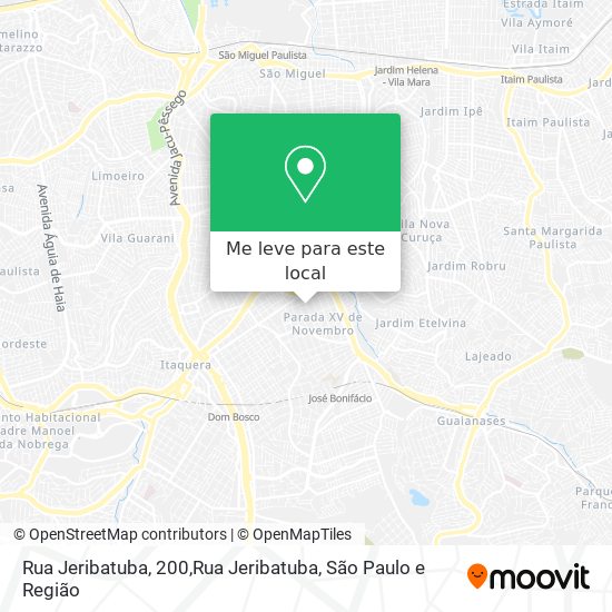 Rua Jeribatuba, 200,Rua Jeribatuba mapa