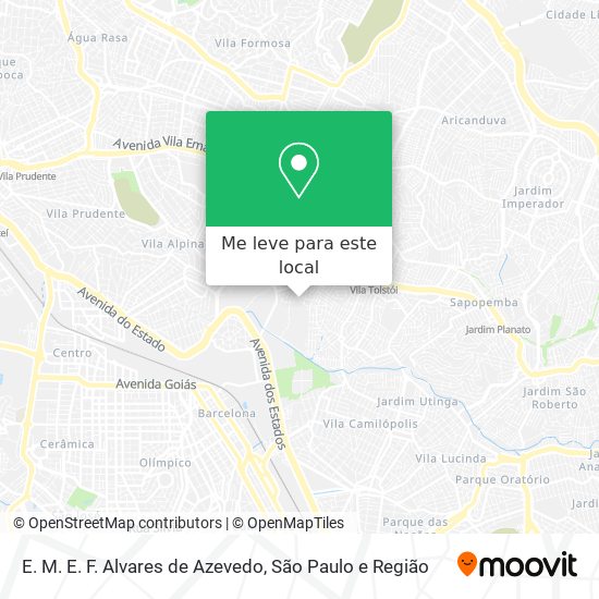 E. M. E. F. Alvares de Azevedo mapa