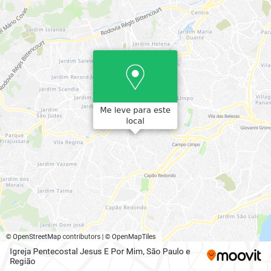 Igreja Pentecostal Jesus E Por Mim mapa