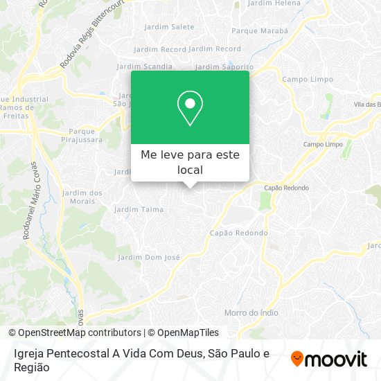 Igreja Pentecostal A Vida Com Deus mapa