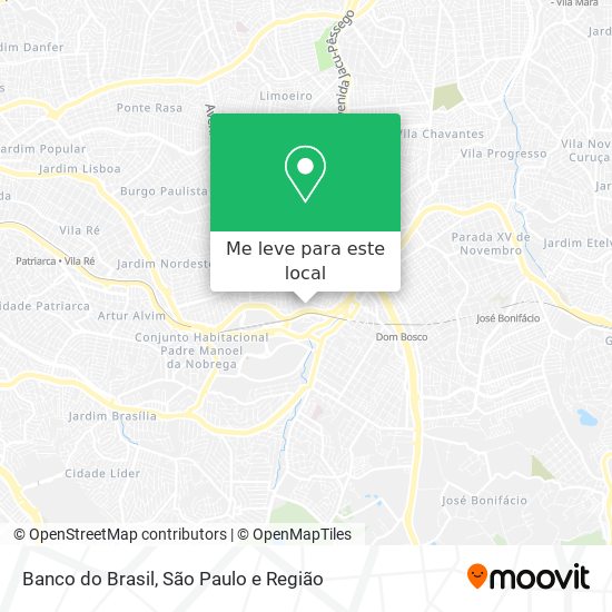 Banco do Brasil mapa