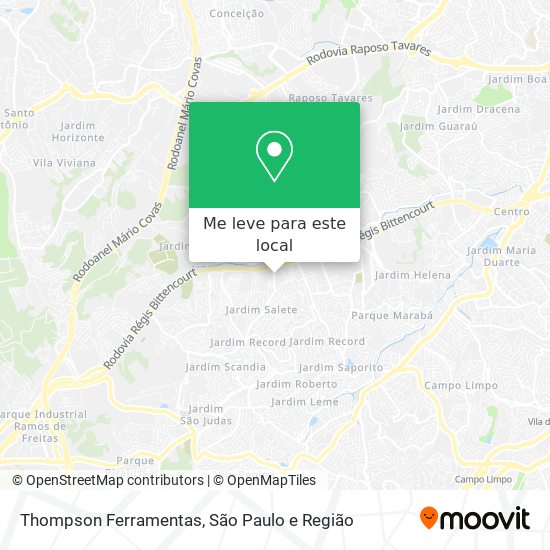 Thompson Ferramentas mapa