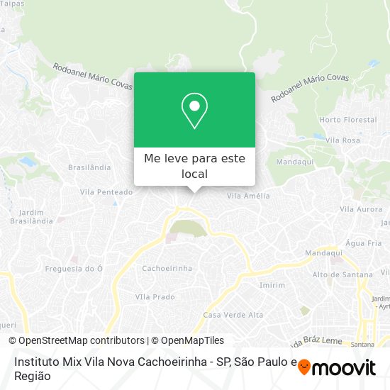 Instituto Mix Vila Nova Cachoeirinha - SP mapa