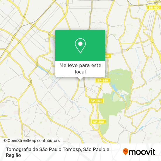 Tomografia de São Paulo Tomosp mapa