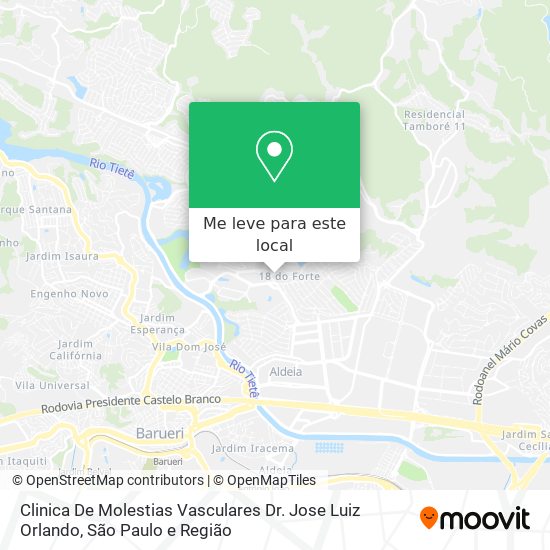 Clinica De Molestias Vasculares Dr. Jose Luiz Orlando mapa