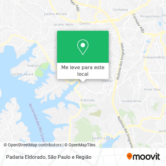 Padaria Eldorado mapa