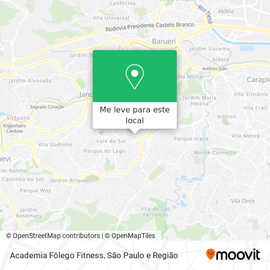 Academia Fôlego Fitness mapa