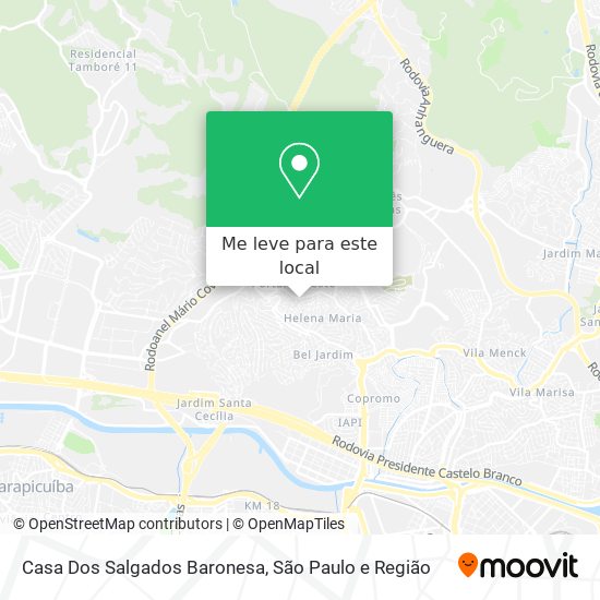Casa Dos Salgados Baronesa mapa