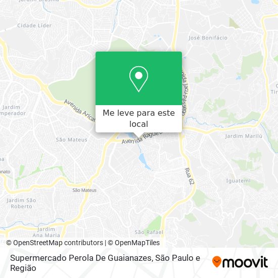 Supermercado Perola De Guaianazes mapa