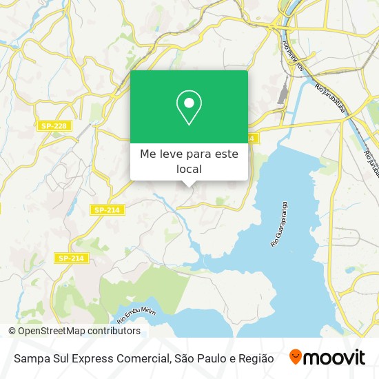 Sampa Sul Express Comercial mapa