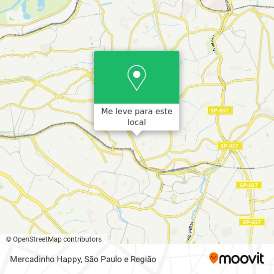 Mercadinho Happy mapa