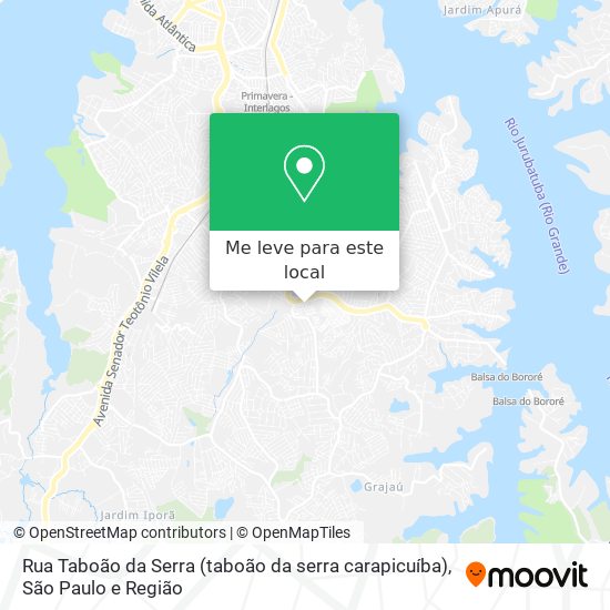 Rua Taboão da Serra (taboão da serra carapicuíba) mapa
