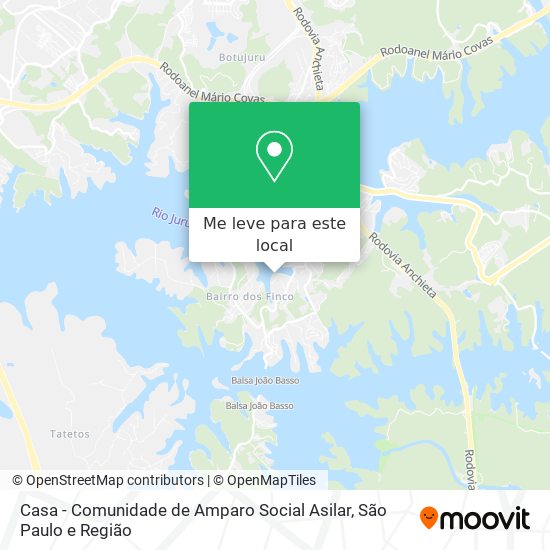 Casa - Comunidade de Amparo Social Asilar mapa