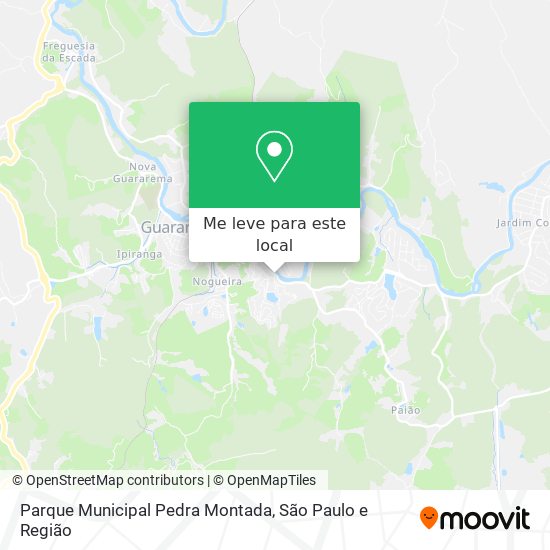 Parque Municipal Pedra Montada mapa