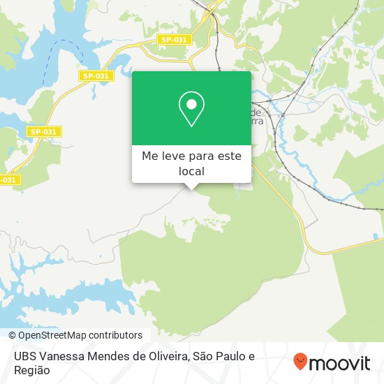 UBS Vanessa Mendes de Oliveira, Avenida Doutor Rui Trindade, 177 Rio Grande da Serra-SP mapa