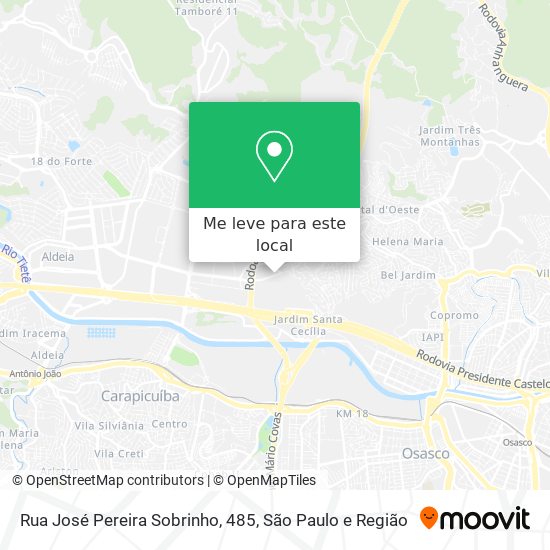 Rua José Pereira Sobrinho, 485 mapa