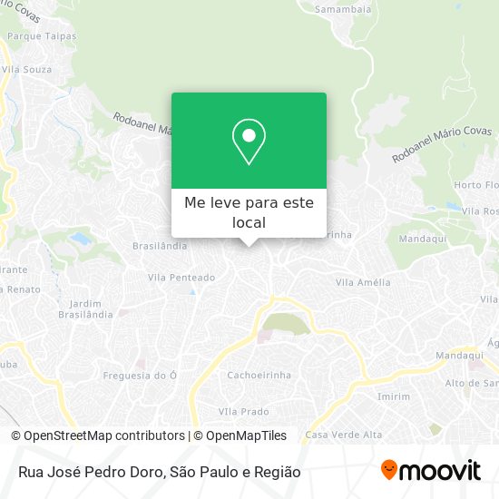 Rua José Pedro Doro mapa