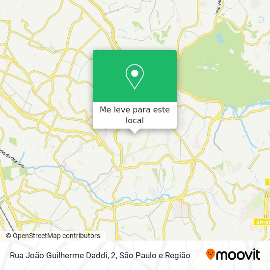 Rua João Guilherme Daddi, 2 mapa