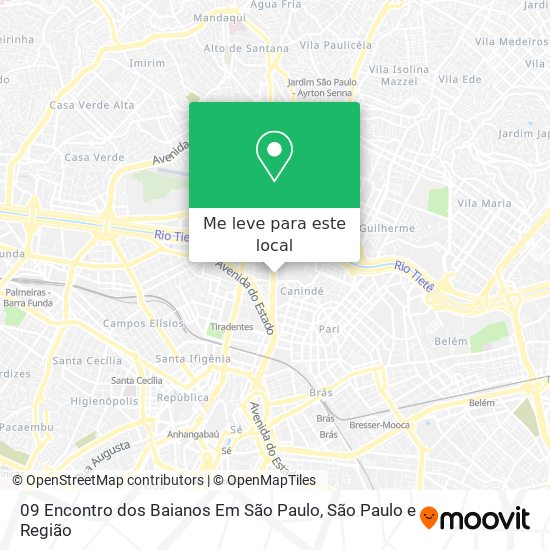 09 Encontro dos Baianos Em São Paulo mapa