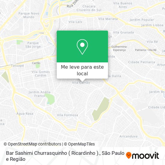 Bar Sashimi Churrasquinho ( Ricardinho ). mapa