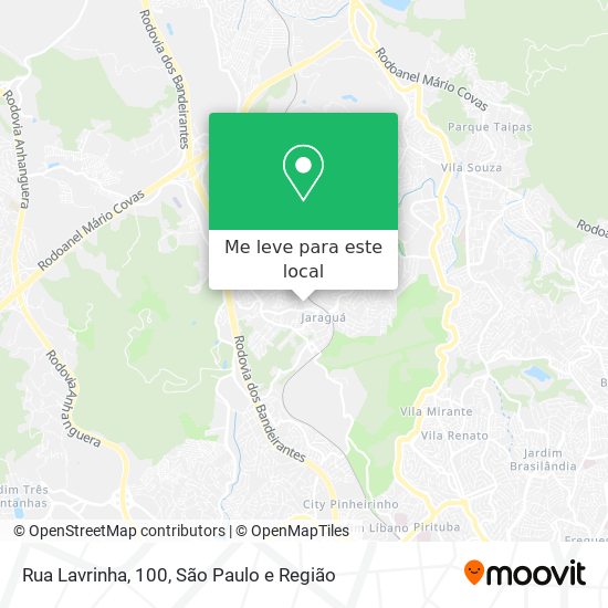Rua Lavrinha, 100 mapa
