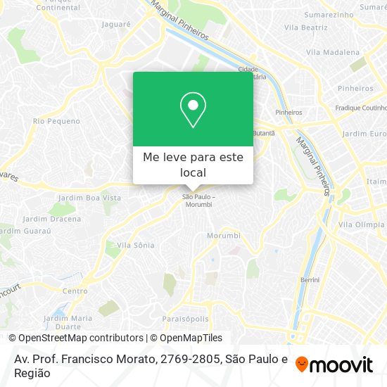 Av. Prof. Francisco Morato, 2769-2805 mapa