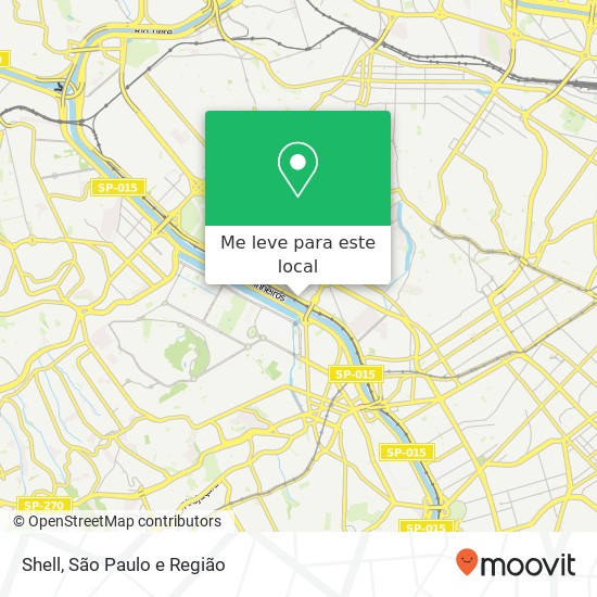 Shell, Avenida das Nações Unidas Alto de Pinheiros São Paulo-SP 05425-070 mapa