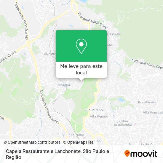 Capela Restaurante e Lanchonete mapa