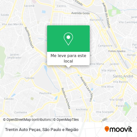 Trentin Auto Peças mapa