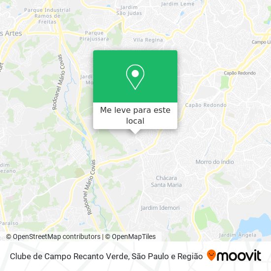 Clube de Campo Recanto Verde mapa