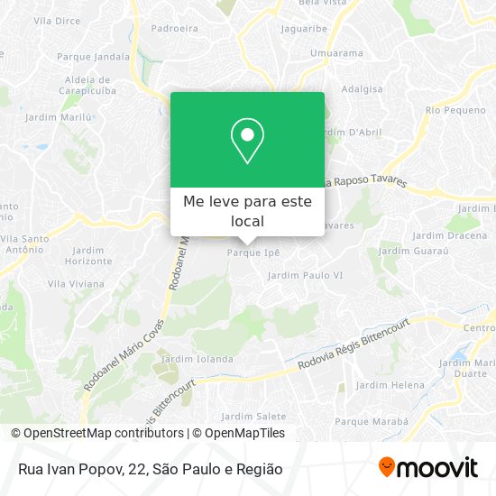 Rua Ivan Popov, 22 mapa