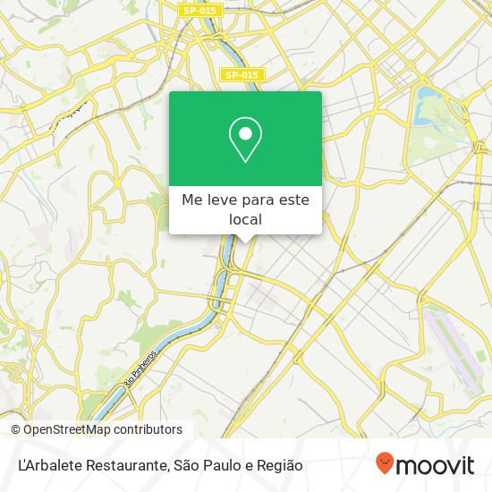 L'Arbalete Restaurante, Rua Hans Oersted, 115 Itaim Bibi São Paulo-SP 04575-010 mapa