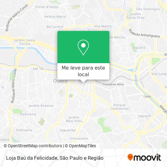 Loja Baú da Felicidade mapa