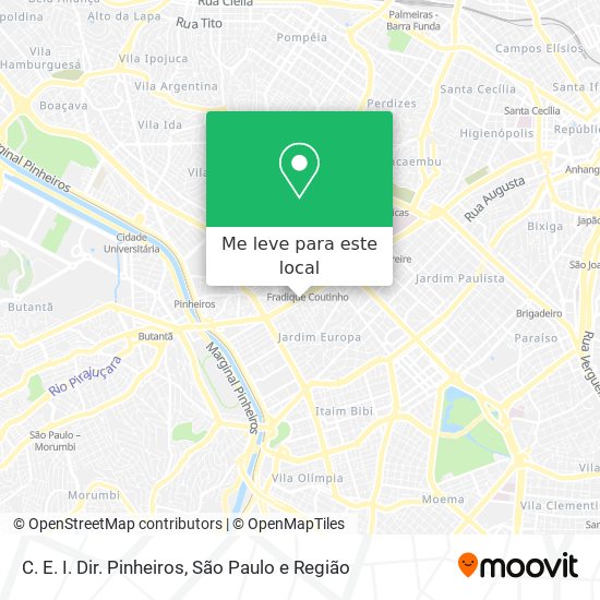 C. E. I. Dir. Pinheiros mapa