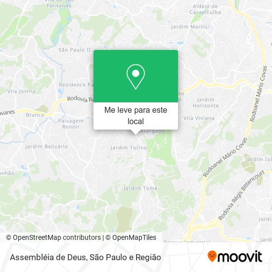 Assembléia de Deus mapa