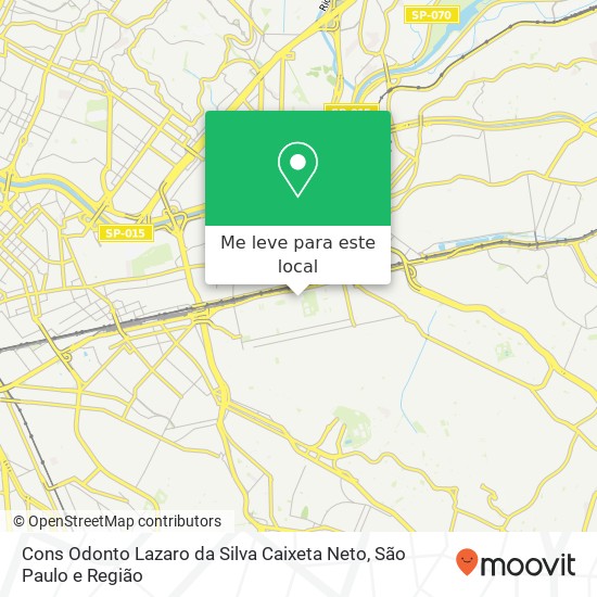 Cons Odonto Lazaro da Silva Caixeta Neto, Rua Platina, 1010 Tatuapé São Paulo-SP 03308-010 mapa