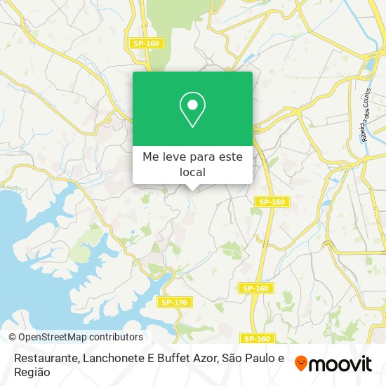 Restaurante, Lanchonete E Buffet Azor mapa