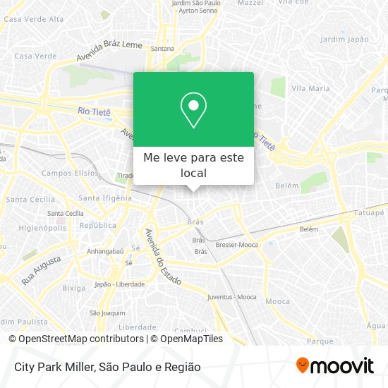 City Park Miller mapa
