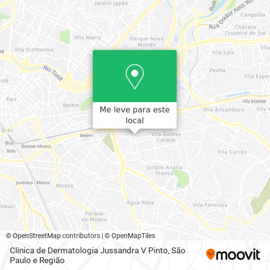 Clínica de Dermatologia Jussandra V Pinto mapa
