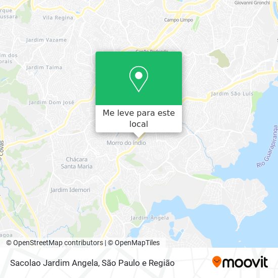 Sacolao Jardim Angela mapa