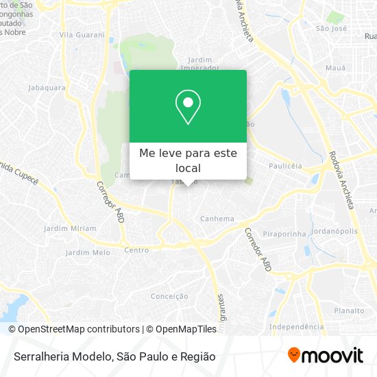 Serralheria Modelo mapa